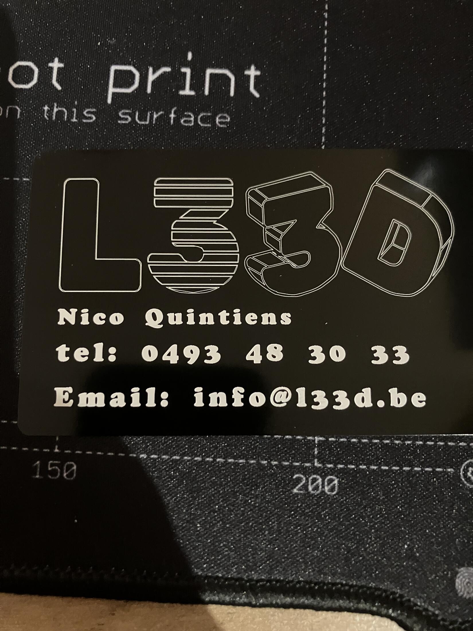 aluminium Visitekaartjes